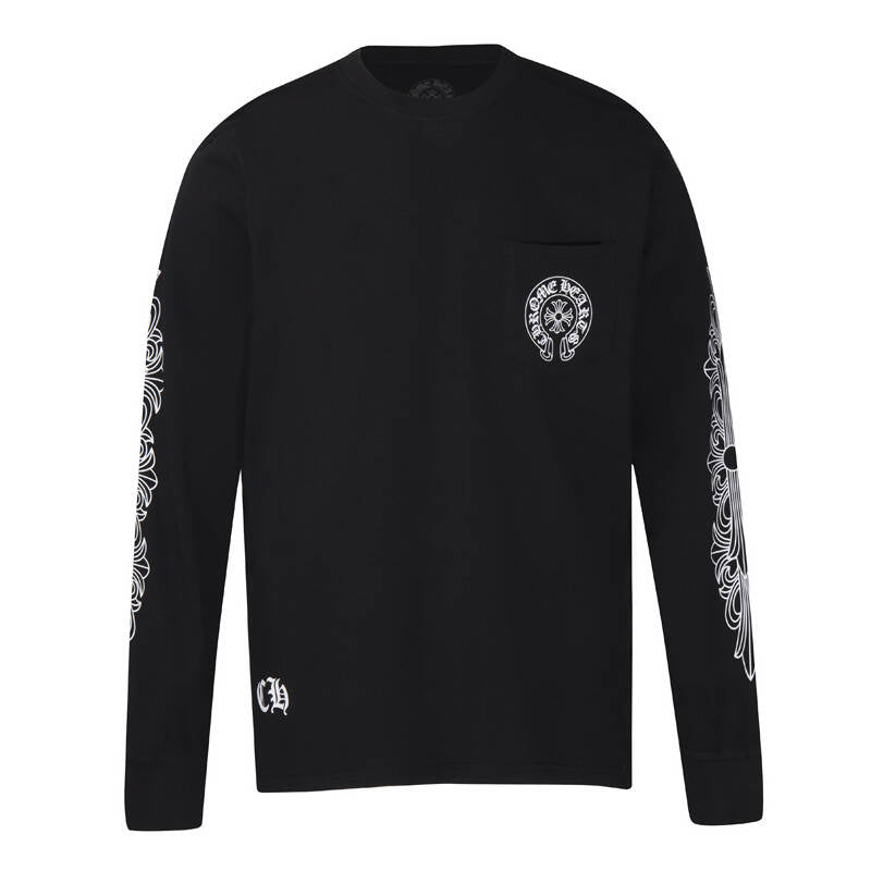 CHROME-HEARTS Men's Long-Sleeve T-shirt Sweatshirt K8008