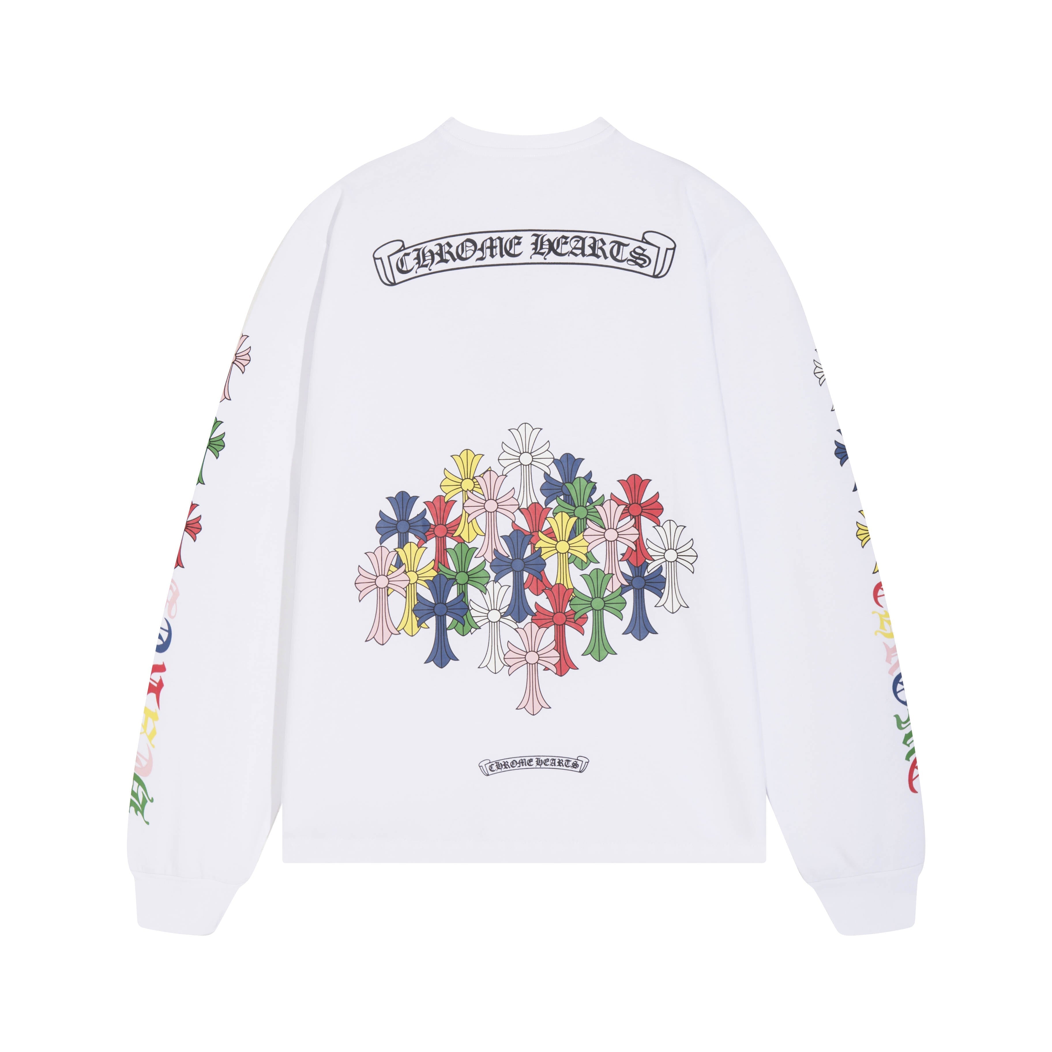 CHROME-HEARTS Men's Long-Sleeve T-shirt Sweatshirt K8015